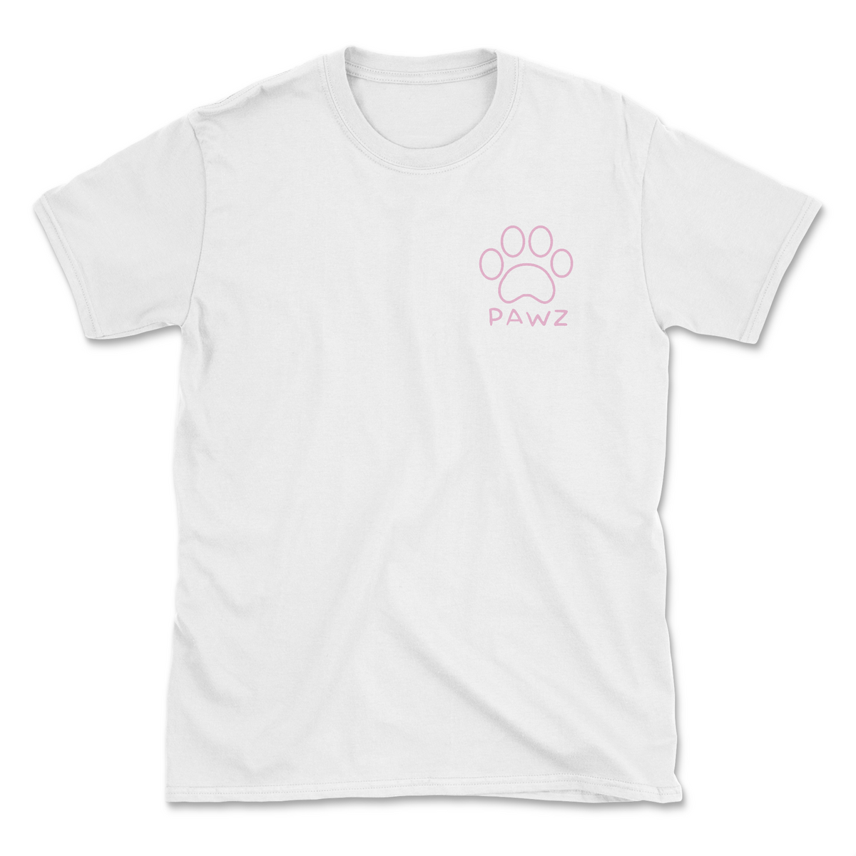 Lunar Pawz - White (Adult Short Sleeve T-Shirt)