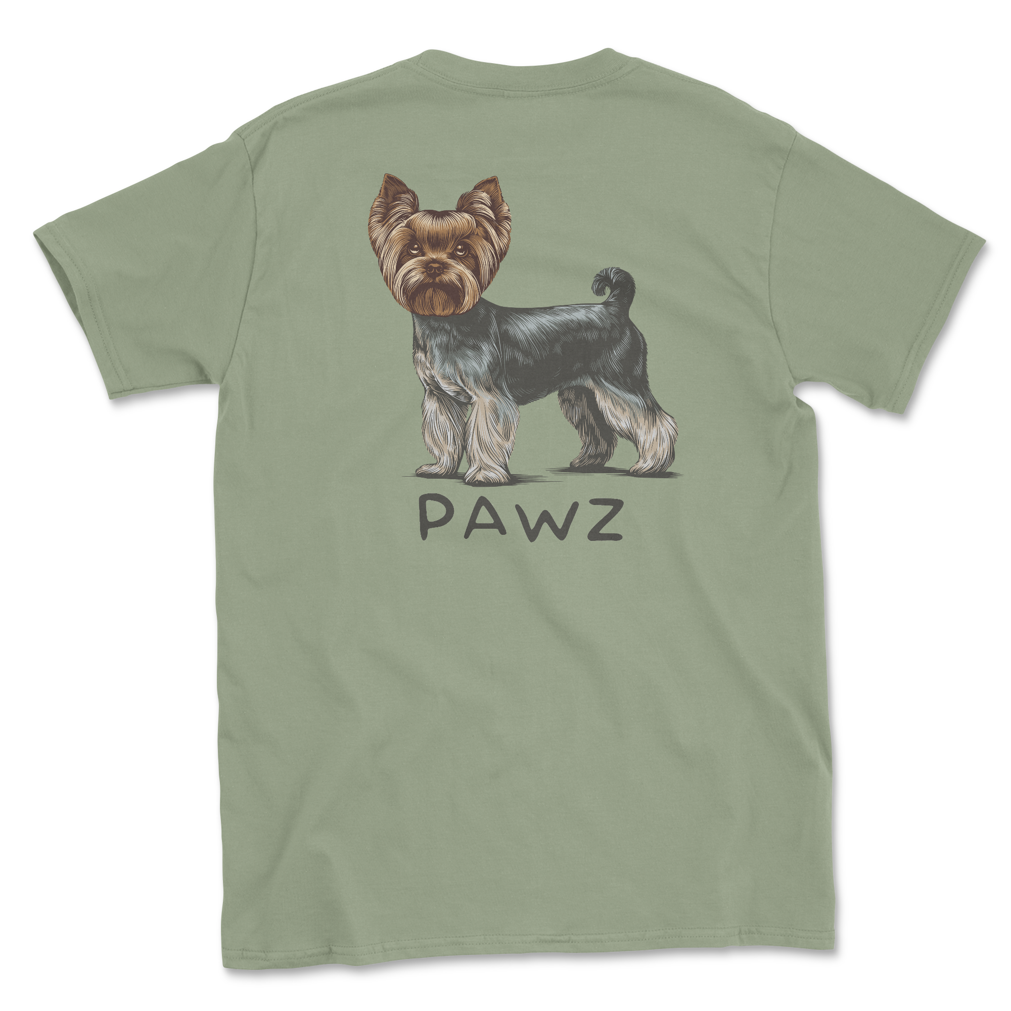 Yorkie - Sage (Adult Short Sleeve T-Shirt)