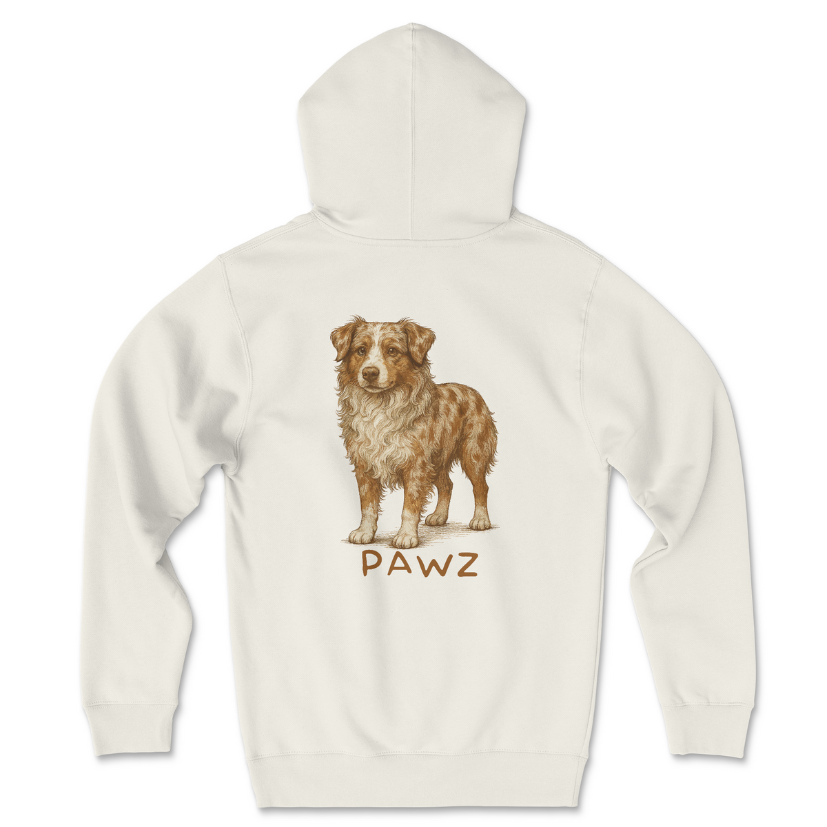 Red Merle Aussie (Adult Hoodie)