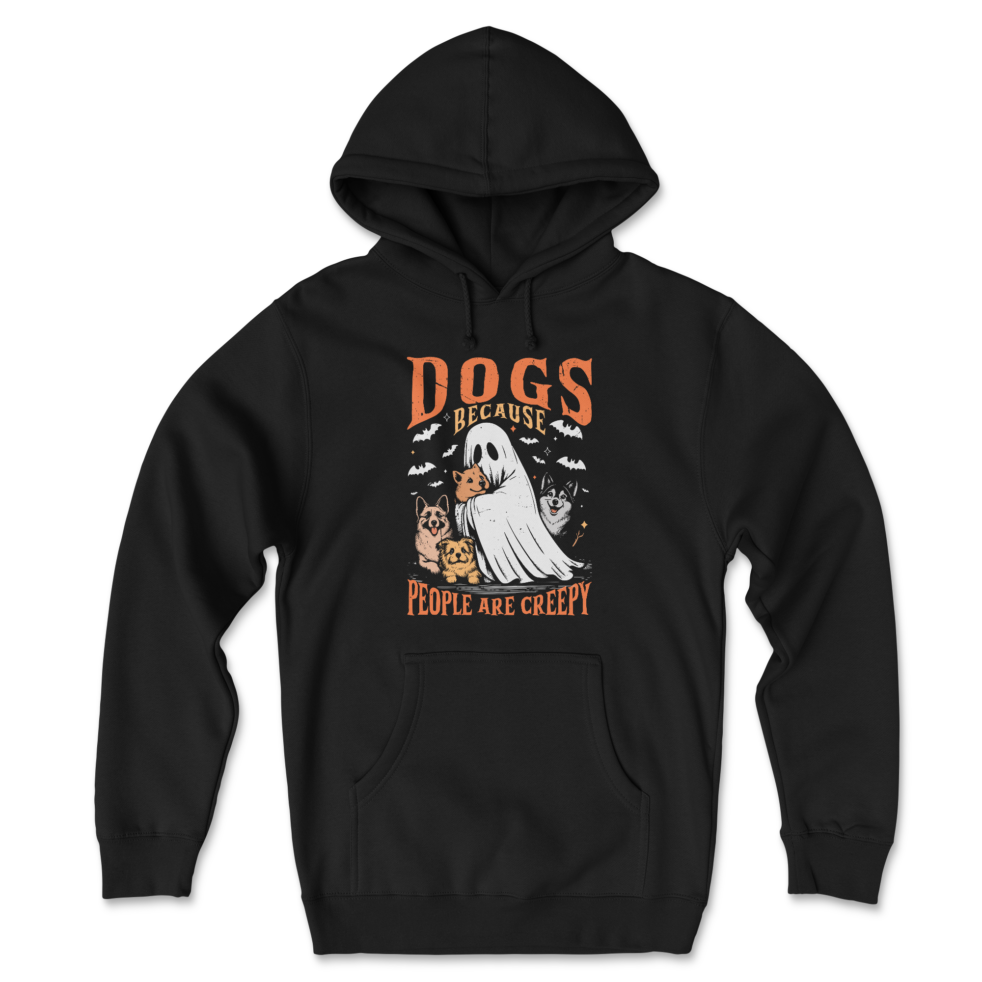 Creepy Canines (Front Print) (Adult Hoodie)