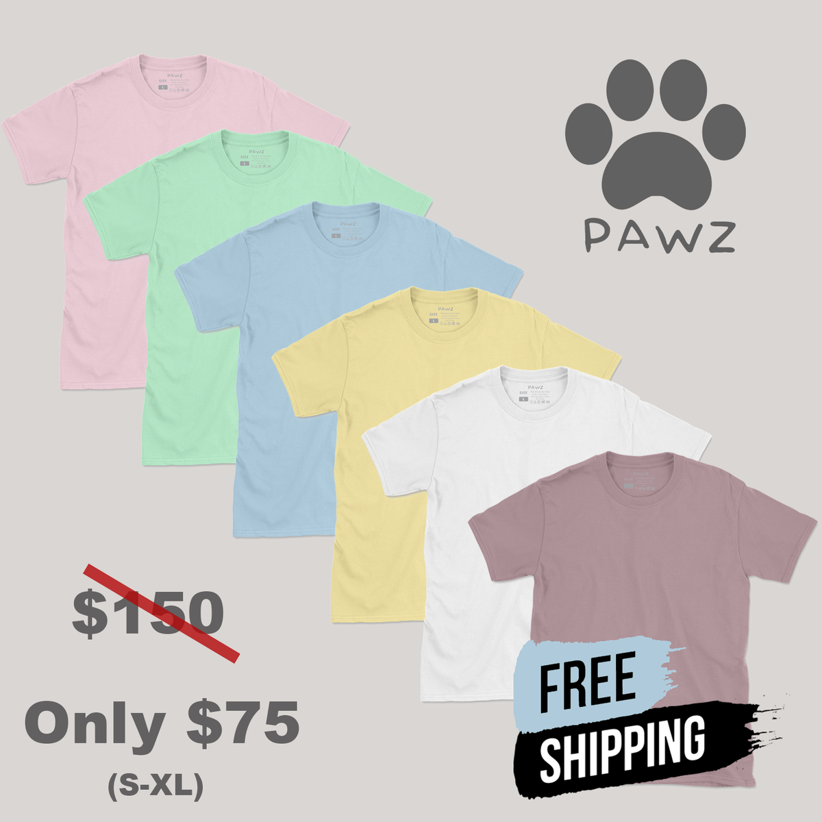 Light (6-Pack) Tshirt Bundle (Adult Short Sleeve T-Shirts)