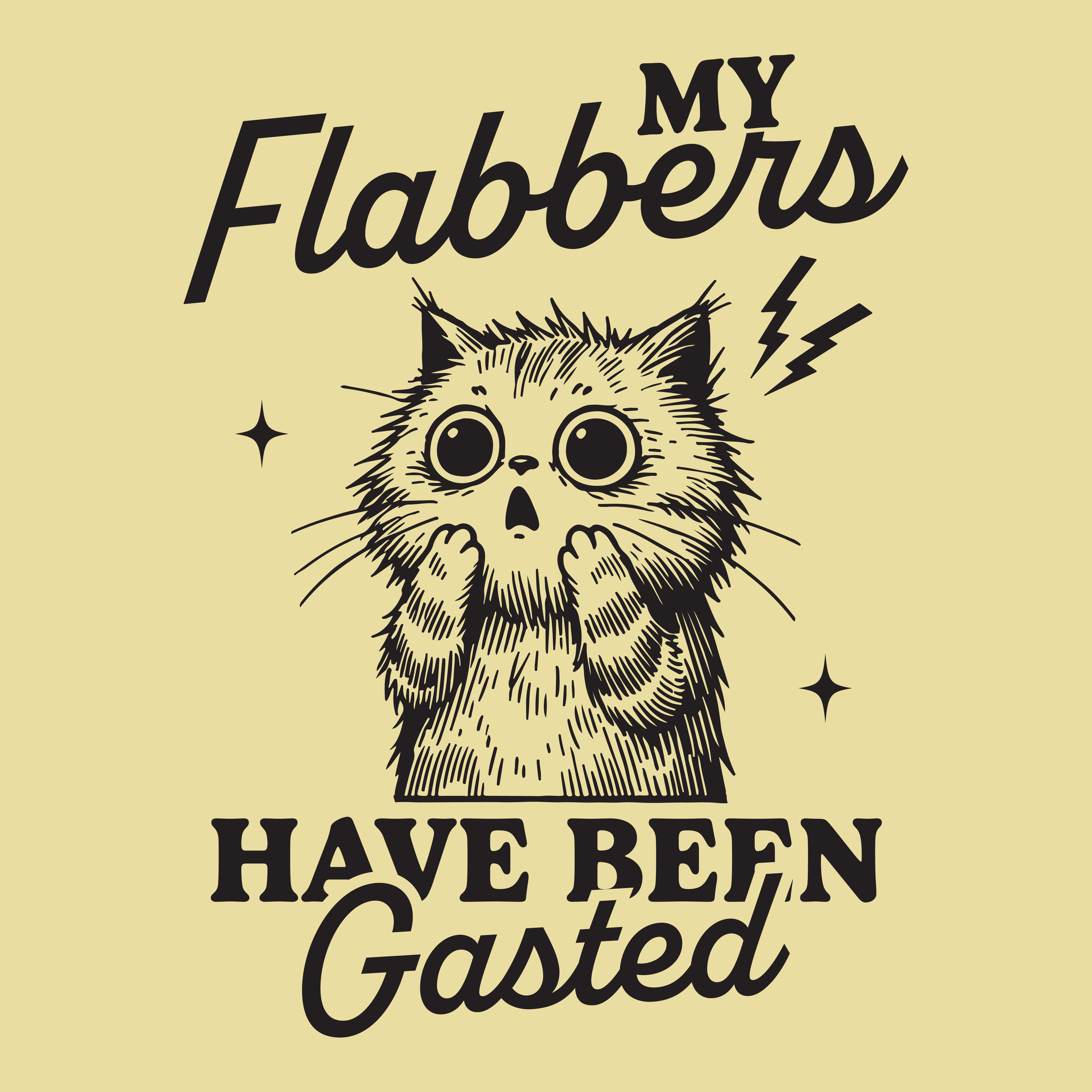 My Flabbers (Front Print) (Super Sale) (Adult Short Sleeve T-Shirt)
