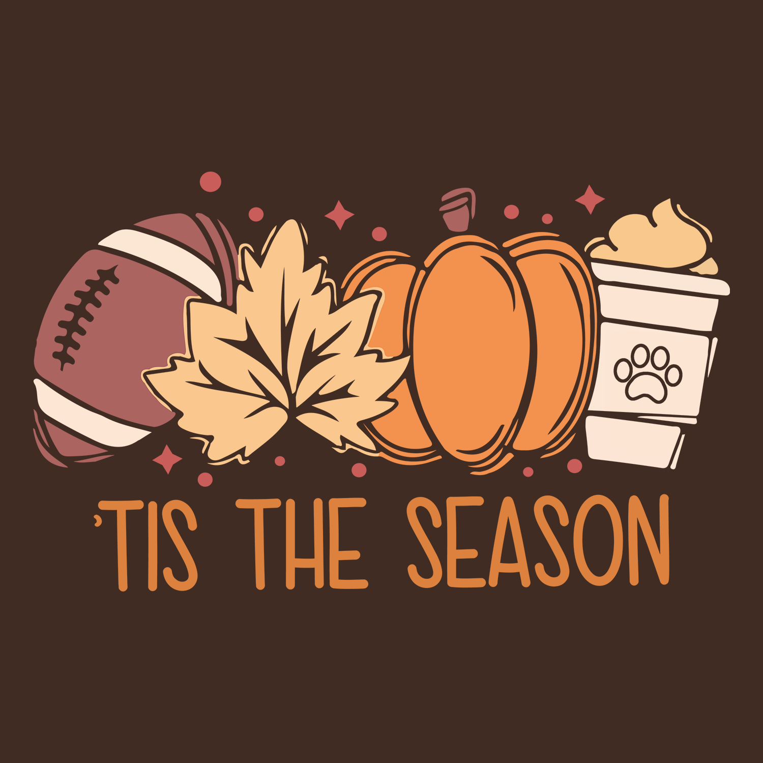 Tis The Season (Front Print) (Adult Hoodie)
