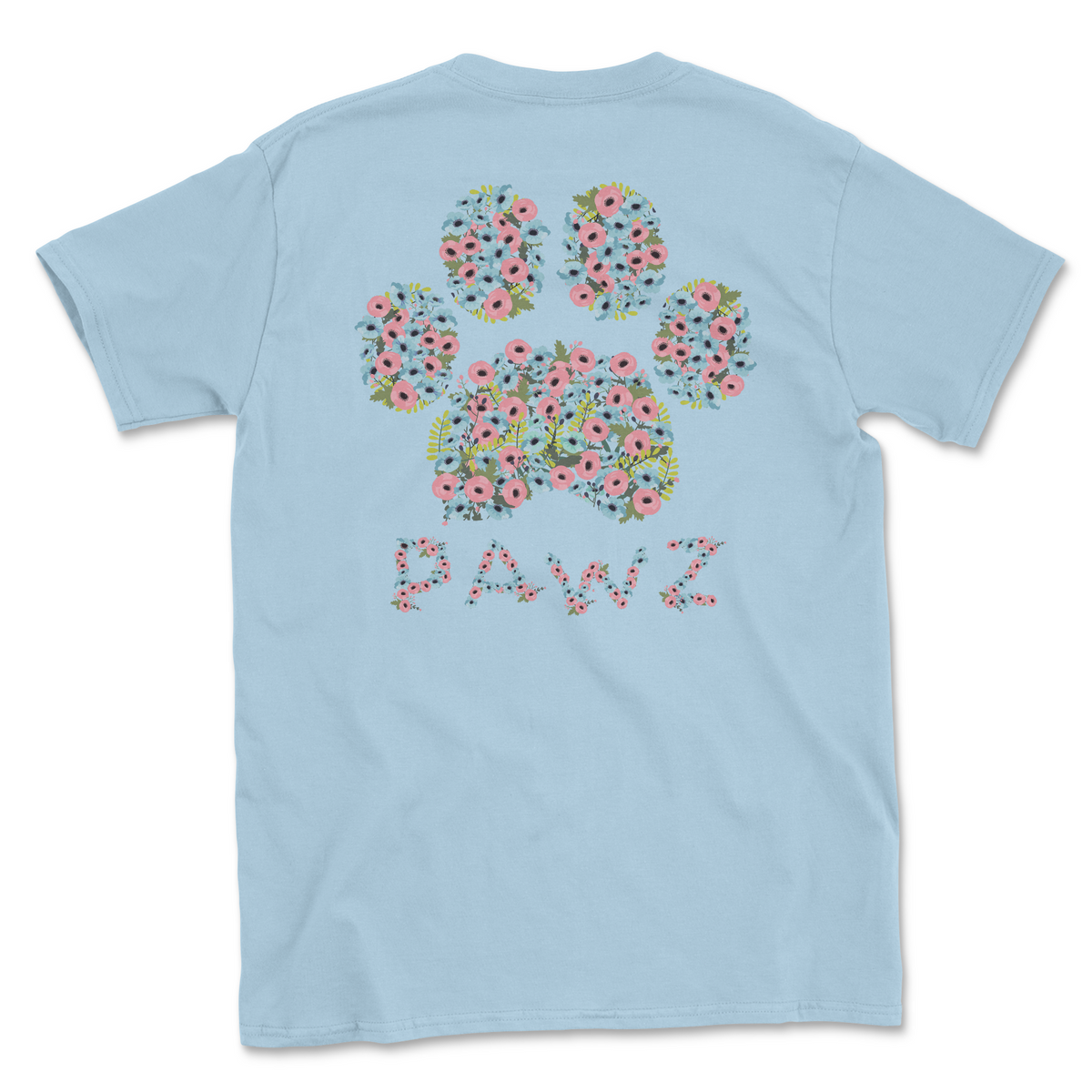 Bouquet Paw (Adult Short Sleeve T-Shirt)