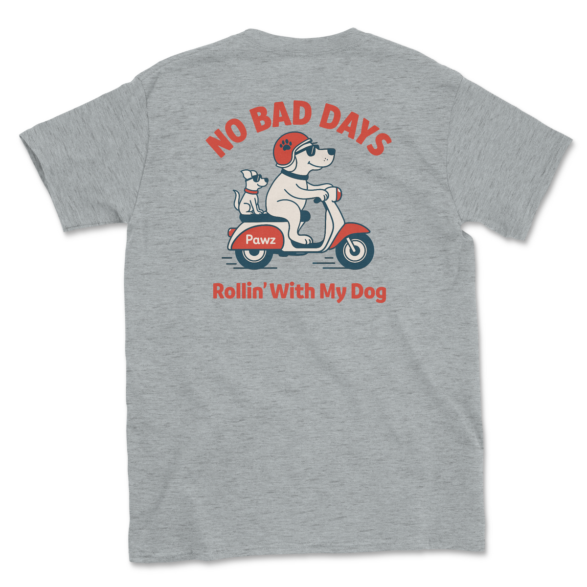 Rollin' With My Dog (Adult Short Sleeve T-Shirt)