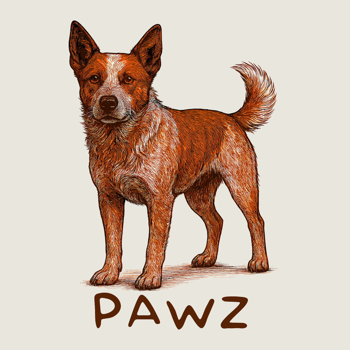Red Heeler (Adult Short Sleeve T-Shirt)