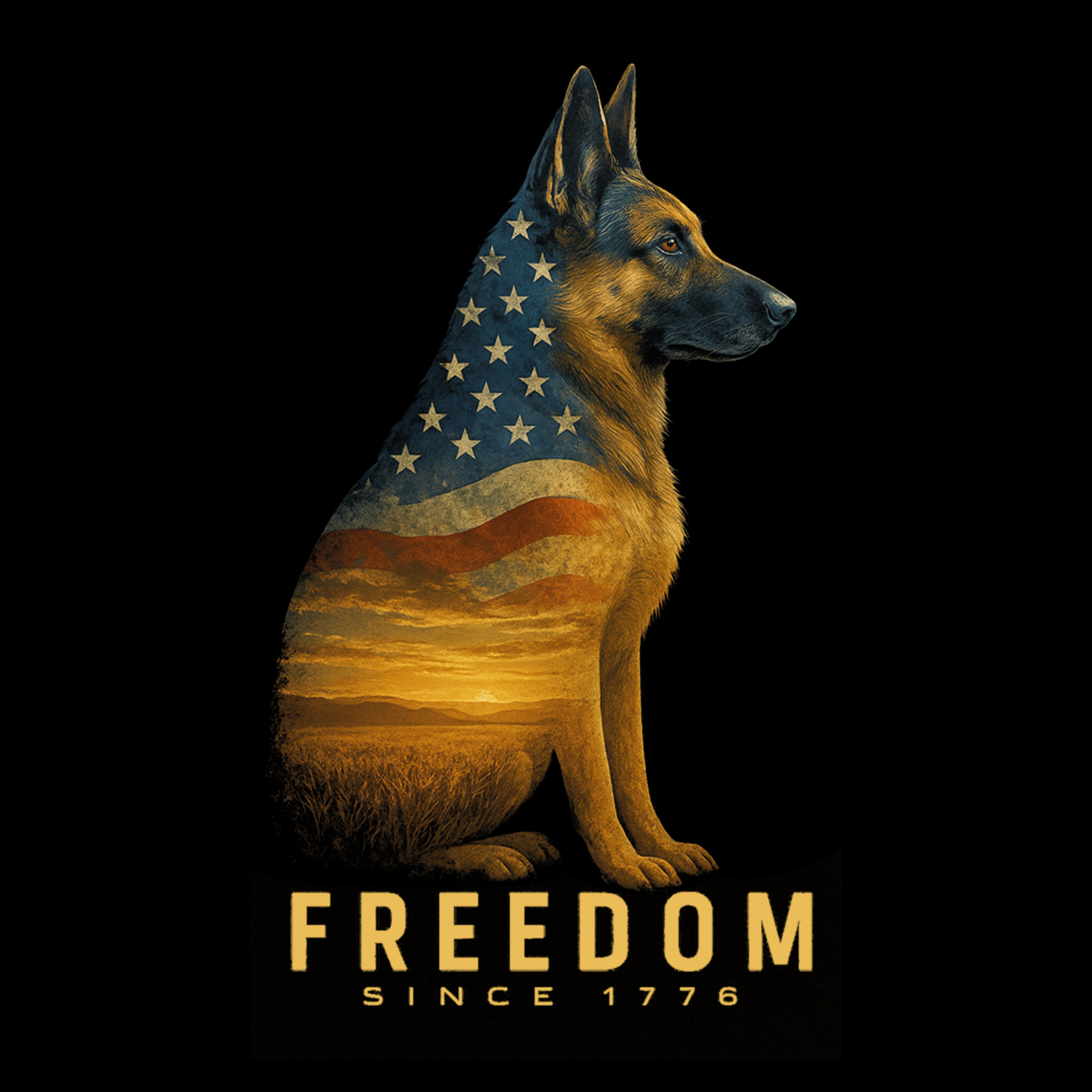 Freedom Shepherd (Adult Short Sleeve T-Shirt)