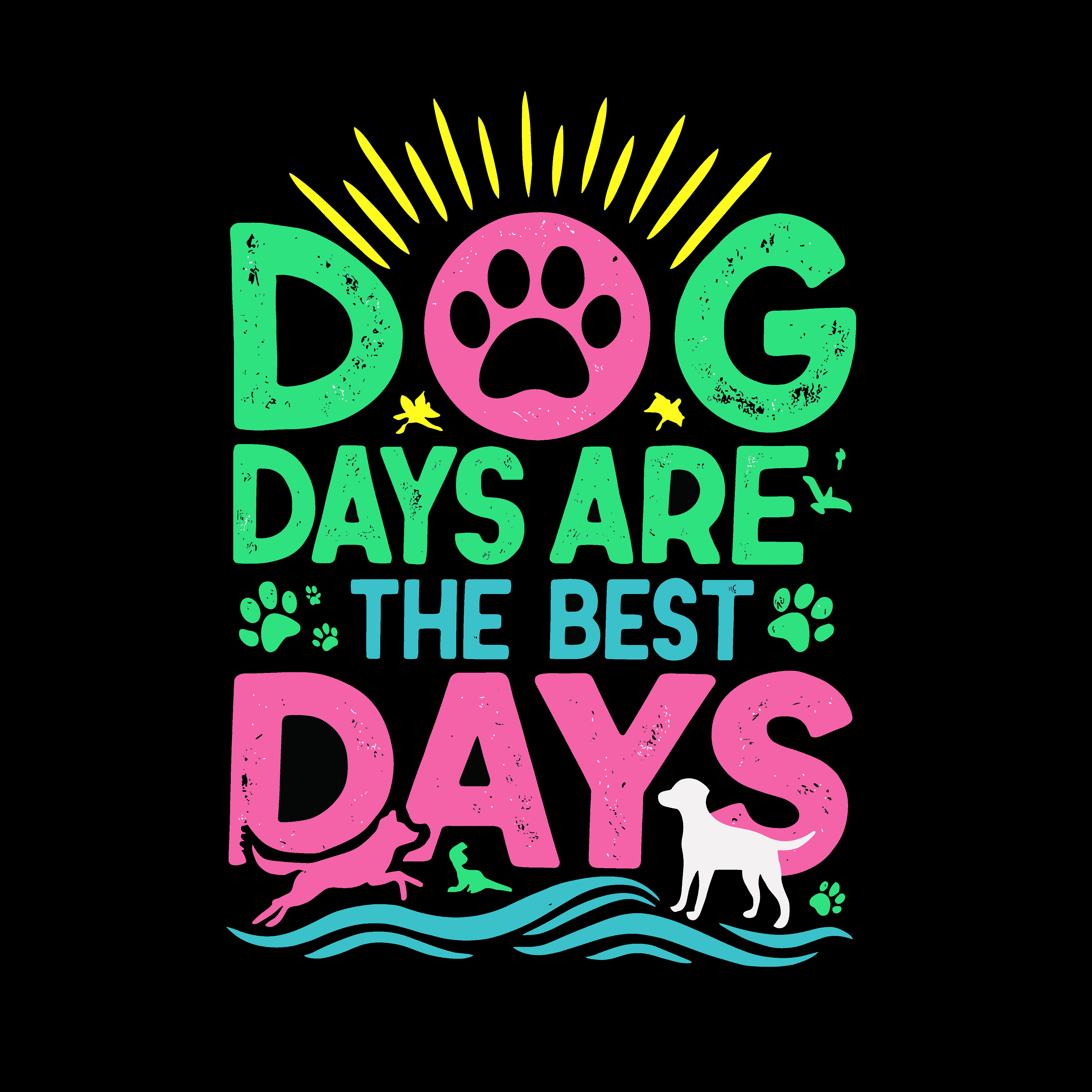 Dog Days (Adult Short Sleeve T-Shirt)