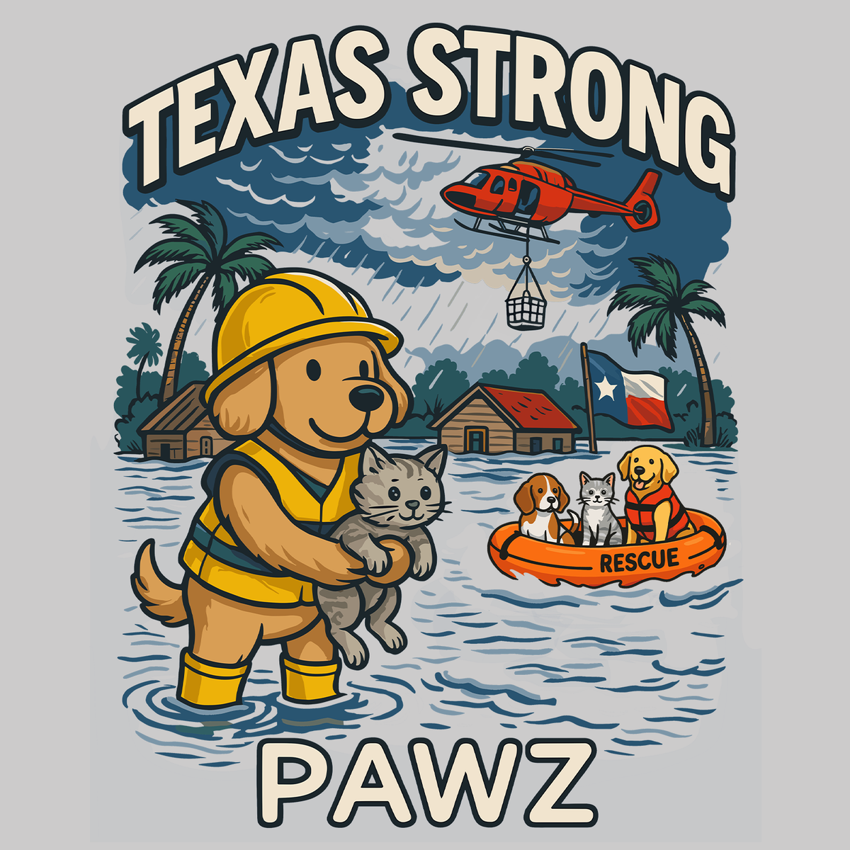 Texas Strong (Adult Short Sleeve T-Shirt) (100% Donation)