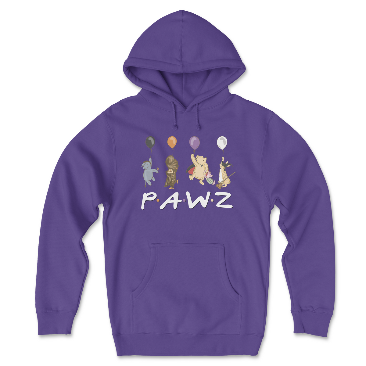 Forever Friends (Purple) (Front Print) (Adult Hoodie)