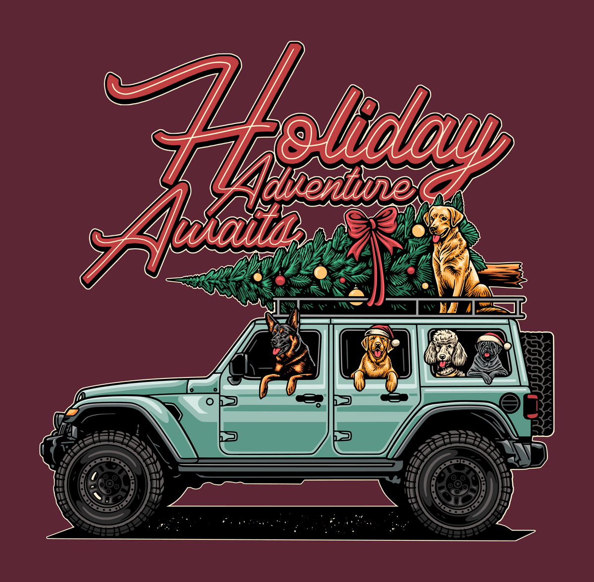Adventure Awaits - Winter (Adult Short Sleeve T-Shirt)