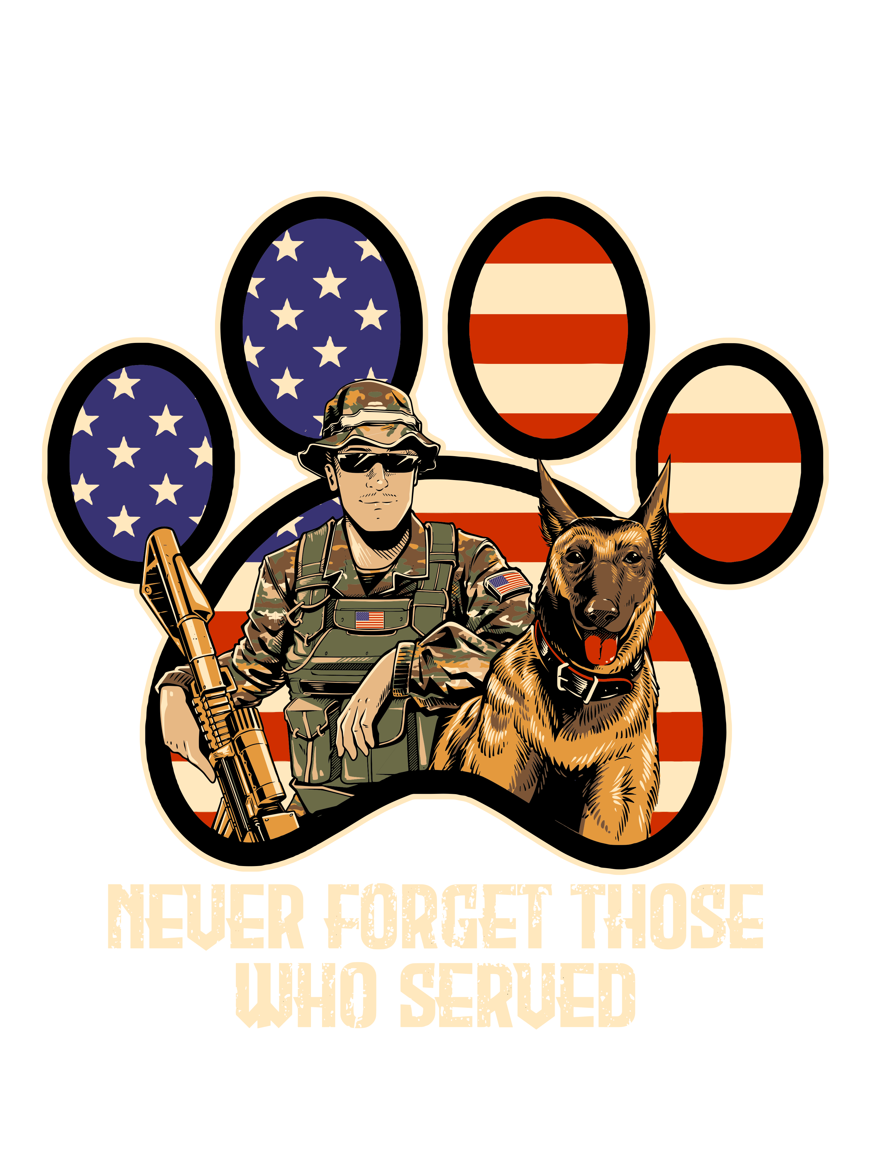 Freedom Pawz - Black (Adult Short Sleeve T-Shirt)